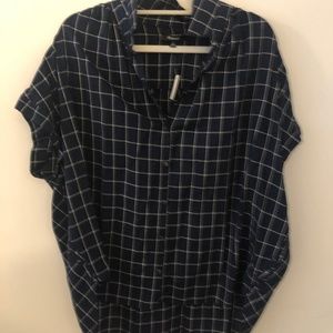 NWT Madewell button down short sleeve shirt
